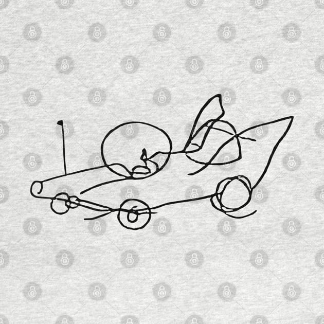 The Homer by Powell Motors Car Sketch by tvshirts